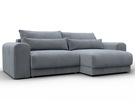 Диван угловой Лига-056 НПБ угол универсальный, Велюр, TOWER 10 серый