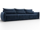 Диван прямой Лига-051 НПБ Лонг, Велюр, TOWER 13 синий