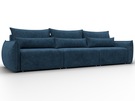 Диван прямой Лига-051 НПБ Лонг, Велюр, BRUT 11 синий