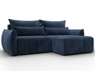 Диван угловой Лига-051 НПБ угол универсальный, Велюр, TOWER 13 синий