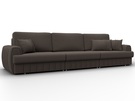 Диван прямой Лига-057 НПБ Лонг, Рогожка, Амур 05 коричневый