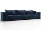 Диван прямой Лига-058 НПБ Лонг, Велюр, TOWER 13 синий
