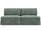 Диван прямой модульный Лига-060 НПБ, Велюр, BRUT 08 зеленый