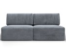 Диван прямой модульный Лига-060 НПБ, Велюр, TOWER 10 серый