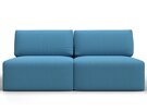 Диван прямой модульный Лига-060 НПБ, Рогожка, Амур 10 голубой