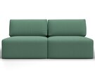 Диван прямой модульный Лига-060 НПБ, Рогожка, Амур 11 зеленый