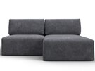 Диван угловой модульный Лига-060 НПБ угол универсальный, Велюр, BRUT 16 темно-серый