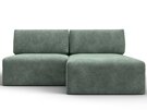 Диван угловой модульный Лига-060 НПБ угол универсальный, Велюр, BRUT 08 зеленый