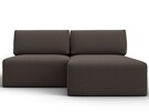 Диван угловой модульный Лига-060 НПБ угол универсальный, Рогожка, Амур 05 коричневый