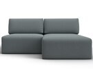 Диван угловой модульный Лига-060 НПБ угол универсальный, Рогожка, Амур 07 серый