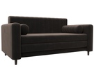 Диван прямой Лига-070, Велюр, SEVEN 727 коричневый