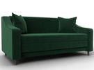 Диван прямой Лига-071, Велюр, SEVEN 626 зеленый