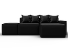 Диван угловой модульный Лига-063 угол правый, Экокожа, GRIFON 18 черный