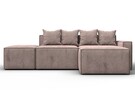 Диван угловой модульный Лига-063 угол правый, Велюр, TOWER 05 бежевый