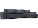 Диван угловой Лига-074 угол универсальный, Экокожа, GRIFON 15 серый