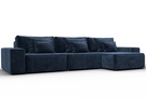 Диван угловой Лига-074 угол универсальный, Велюр, TOWER 13 синий