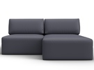 Диван угловой модульный Лига-060 НПБ угол универсальный, Экокожа, GRIFON 15 серый