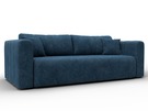 Диван прямой Лига-062 НПБ, Велюр, BRUT 11 синий