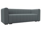 Диван прямой Лига-073, Рогожка, Амур 07 серый
