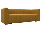 Диван прямой Лига-073, Велюр, BRUT 10 желтый