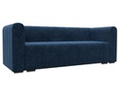 Диван прямой Лига-073, Велюр, BRUT 11 синий