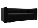 Диван прямой Лига-073, Экокожа, GRIFON 18 черный