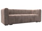 Диван прямой Лига-073, Велюр, TOWER 05 бежевый