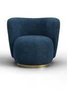Кресло Лига-072, Велюр, BRUT 11 синий