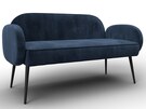 Диван прямой Лига-086, Велюр, TOWER 13 синий