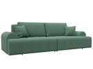 Диван прямой Лига-080, Рогожка, Амур 11 зеленый