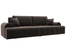 Диван прямой Лига-080, Велюр, SEVEN 727 коричневый