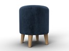 Пуф 002, Велюр, TOWER 13 синий
