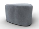 Пуф 004, Велюр, TOWER 10 серый