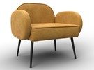 Кресло Лига-086, Велюр, BRUT 10 желтый