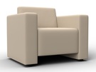 Кресло Лига-093, Экокожа, Бежевый