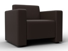 Кресло Лига-093, Экокожа, Коричневый