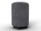 Пуф 001, Велюр, BRUT 16 темно-серый
