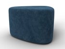Пуф 004, Велюр, BRUT 11 синий
