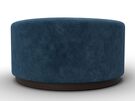 Пуф 005, Велюр, BRUT 11 синий