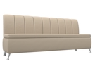 Диван кухонный прямой Кантри, Экокожа, Бежевый