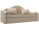 Диван детский прямой Сойер, Экокожа, Бежевый
