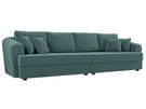 Диван прямой Милтон, Велюр, SEVEN 113 бирюзовый