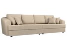 Диван прямой Милтон, Экокожа, Бежевый