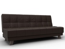 Диван прямой Винсент, Экокожа, Коричневый