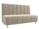 Диван кухонный прямой Ральф, Микровельвет, Бежевый