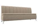Диван кухонный прямой Кантри, Велюр, SEVEN 729 бежевый