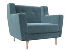 Кресло Брайтон, Велюр, SEVEN 113 бирюзовый