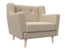 Кресло Брайтон, Экокожа, Бежевый