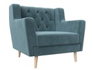 Кресло Брайтон Люкс, Велюр, SEVEN 113 бирюзовый