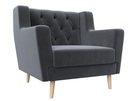 Кресло Брайтон Люкс, Велюр, SEVEN 17 серый